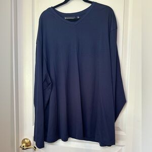 Hart Schaffner Marx Deep Blue Loungewear Shirt 3X NWT